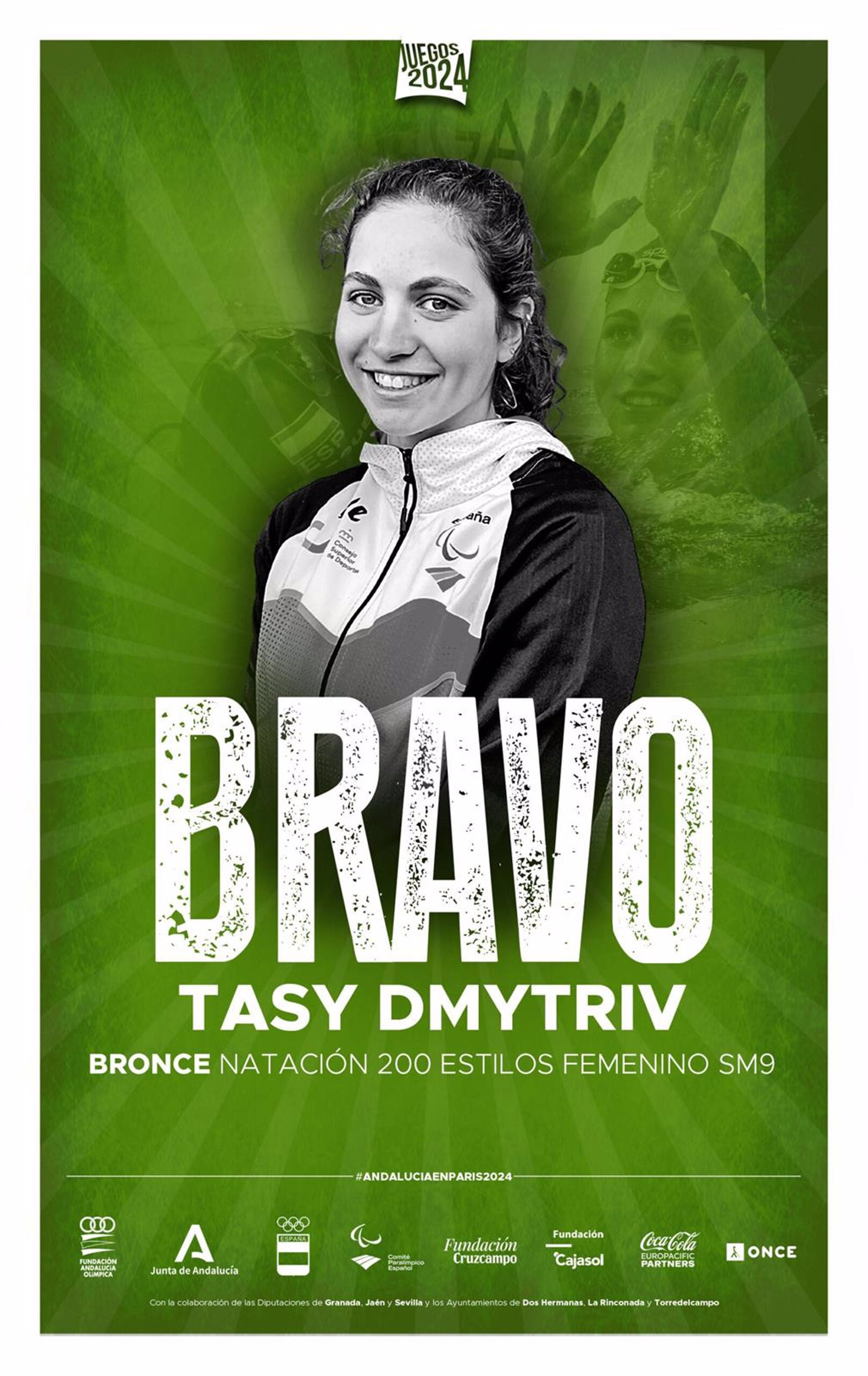 La almeriense Anastasiya Dmytriv se hace con su tercera medalla, el bronce en 200m estilos SM9 La almeriense Anastasiya Dmytriv se hace con su tercera medalla, el bronce en 200m estilos SM9