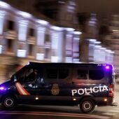 Un furgón de la Policía Nacional. 