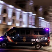 Un furgón de la Policía Nacional. Un furgón de la Policía Nacional.
