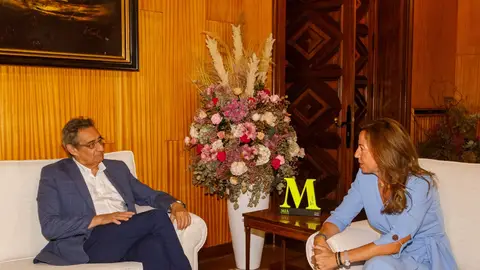 Chueca y Calvo durante su encuentro Chueca y Calvo durante su encuentro