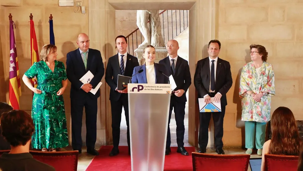La presidenta de Baleares, Marga Prohens, presidió ayer la conferencia de presidentes en Palma La presidenta de Baleares, Marga Prohens, presidió ayer la conferencia de presidentes en Palma
