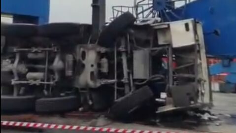 Accidente mortal en el Musel (Gij&oacute;n)