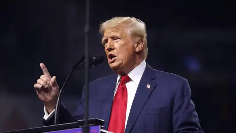 Donald Trump en una foto de archivo Donald Trump en una foto de archivo