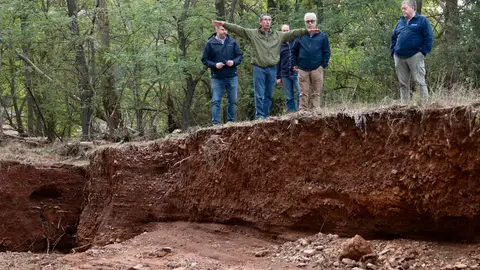 El consejero Rincón ha visitado la zona afectada por las lluvias El consejero Rincón ha visitado la zona afectada por las lluvias