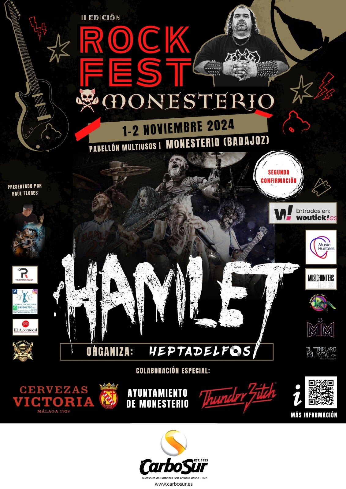 Hamlet, Stingers o Desterrados se darán cita en el II Monesterio Rock Fest el 1 y 2 de noviembre Hamlet, Stingers o Desterrados se darán cita en el II Monesterio Rock Fest el 1 y 2 de noviembre