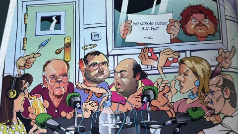 caricatura tertulia