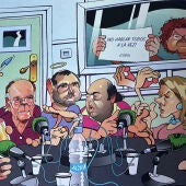 caricatura tertulia