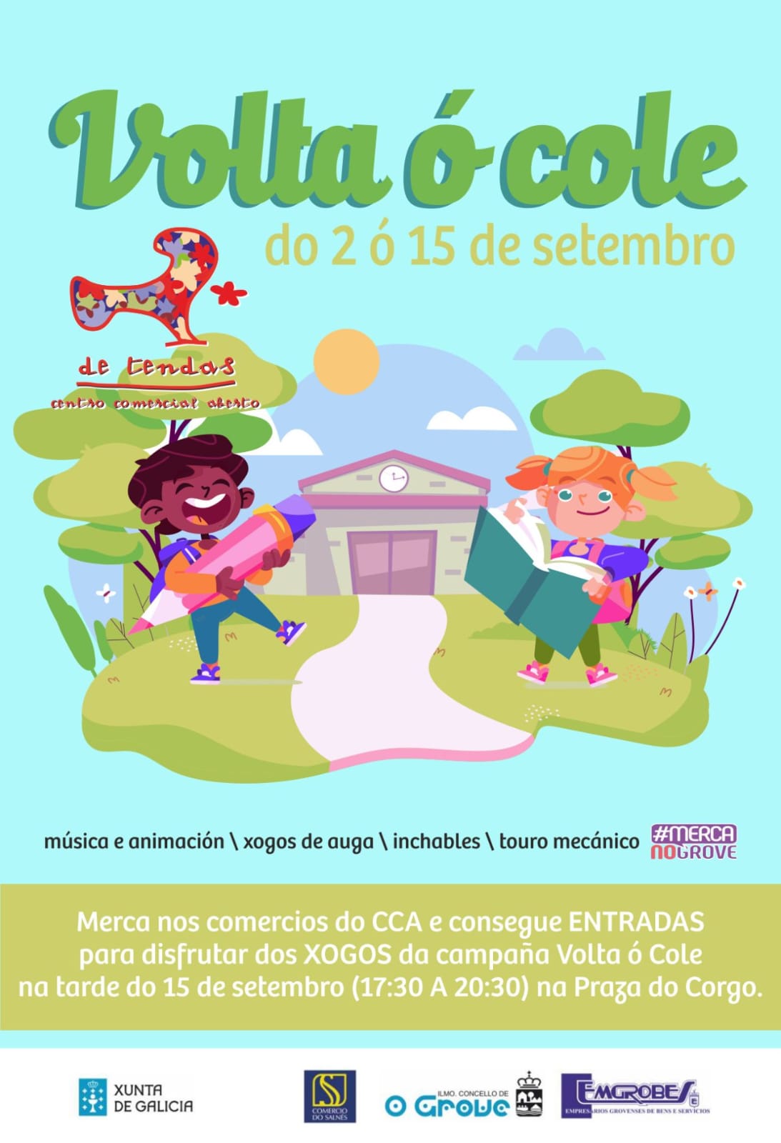 A rede comercial Emgrobes celebra 'A volta ó cole' A rede comercial Emgrobes celebra 'A volta ó cole'