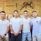 Los capitanes del Córdoba en La Fuensanta