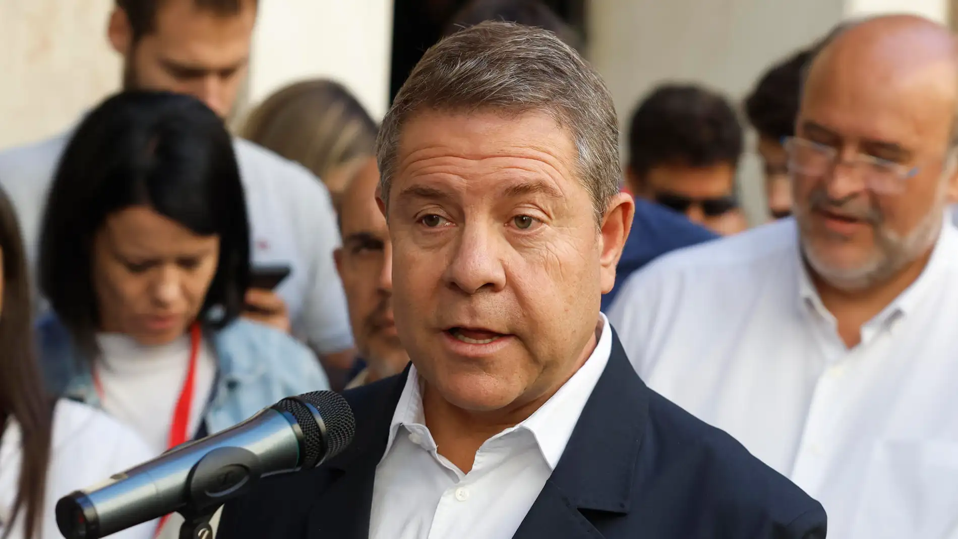 Emiliano García-Page a su llegada al Comité Federal del PSOE Emiliano García-Page a su llegada al Comité Federal del PSOE