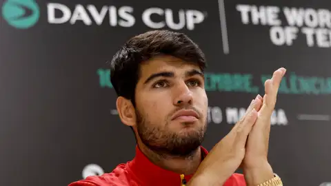 Alcaraz: "Ahora mismo me siento bien y motivado para jugar la Davis" Alcaraz: "Ahora mismo me siento bien y motivado para jugar la Davis"