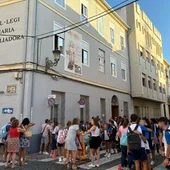 Inicio curso escolar en una colegio de Sueca Inicio curso escolar en una colegio de Sueca