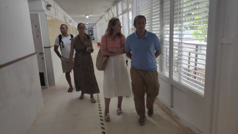 Instantes de una de las visitas