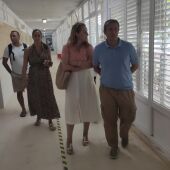 Instantes de una de las visitas