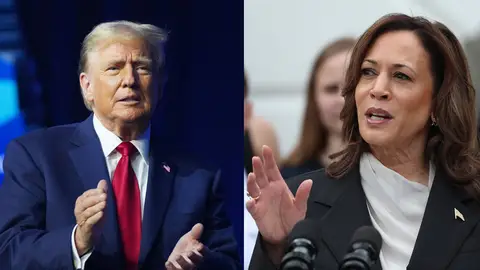 Primer debate electoral entre Harris y Trump: claves de un cara a cara decisivo para captar el voto indeciso Primer debate electoral entre Harris y Trump: claves de un cara a cara decisivo para captar el voto indeciso/ EFE/ Ting Shen