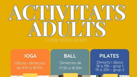 Actividades para adultos 2024-2025 del Ayuntamiento de Estivella