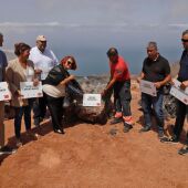 Ínstalación elementos disuasorios Barranco de Las Nieves