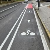 Santiago suma 2 kilómetros de nuevos carriles bici en la avenida Xoan XXIII y O Burgo das Nacións 