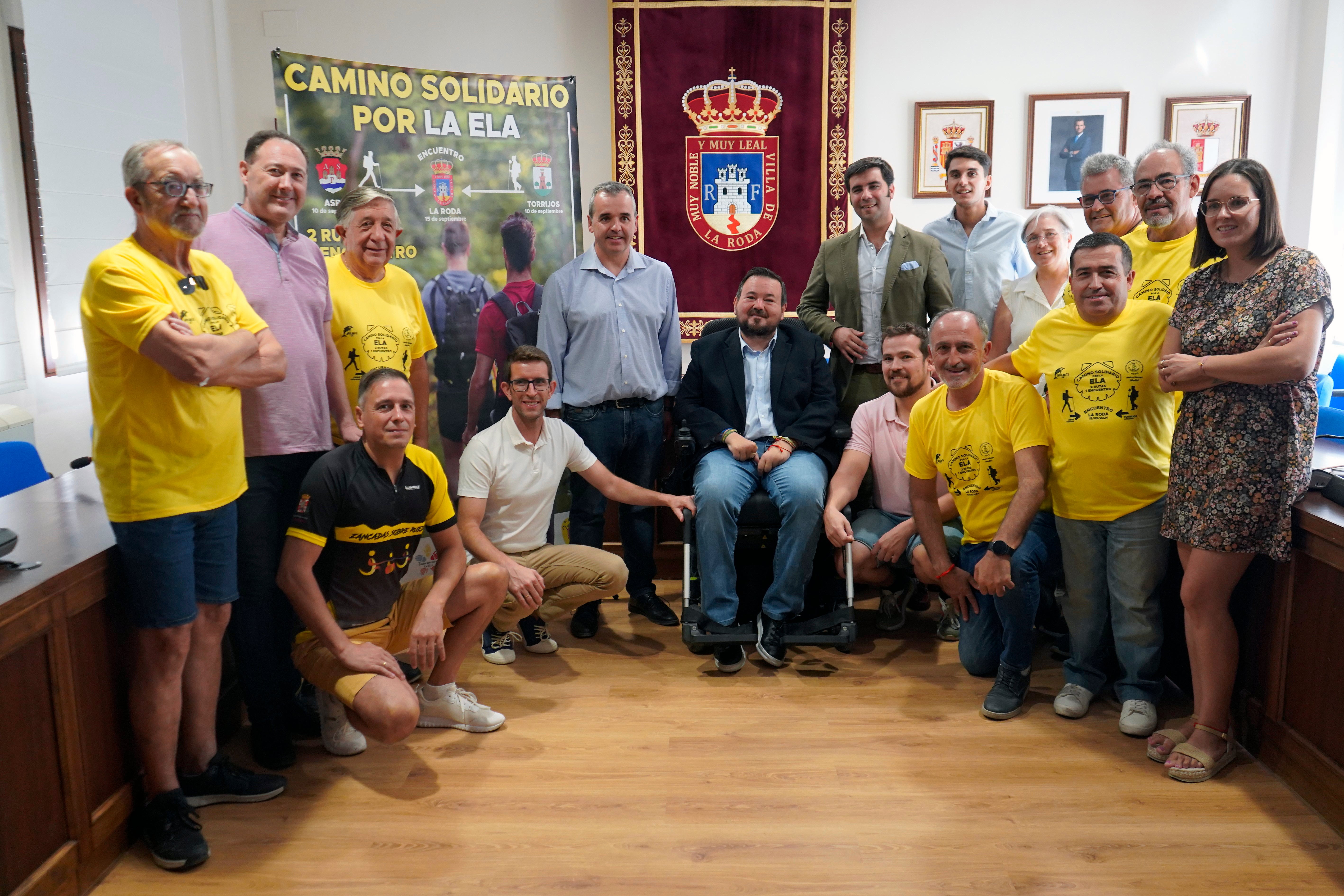 La Roda, punto de encuentro del ‘Camino Solidario por la ELA’ La Roda, punto de encuentro del ‘Camino Solidario por la ELA’