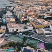 Imagen aérea de Puerto del Rosario 