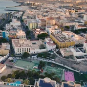 Imagen aérea de Puerto del Rosario Imagen aérea de Puerto del Rosario