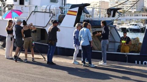 Rodaje en el puerto de Villajoyosa