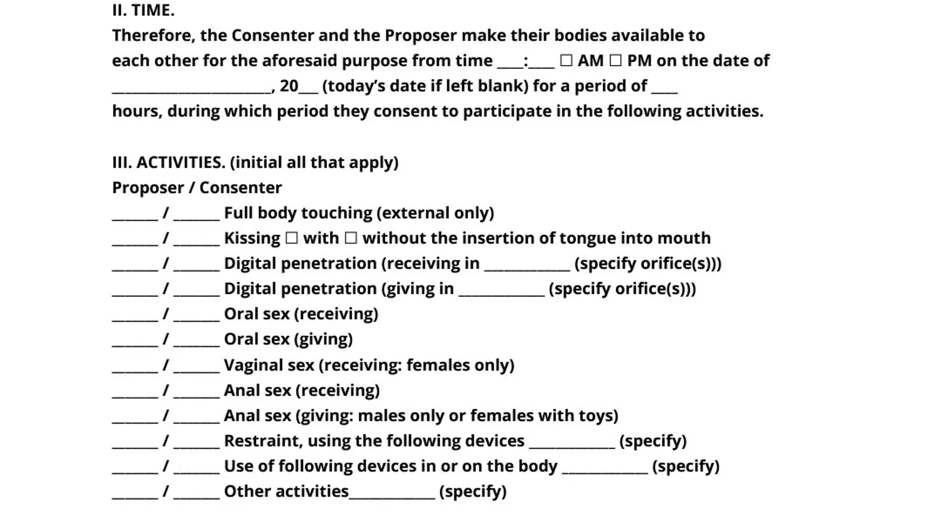Así es el contrato que utilizan varios futbolistas para el consentimiento sexual Así es el contrato que utilizan varios futbolistas para el consentimiento sexual