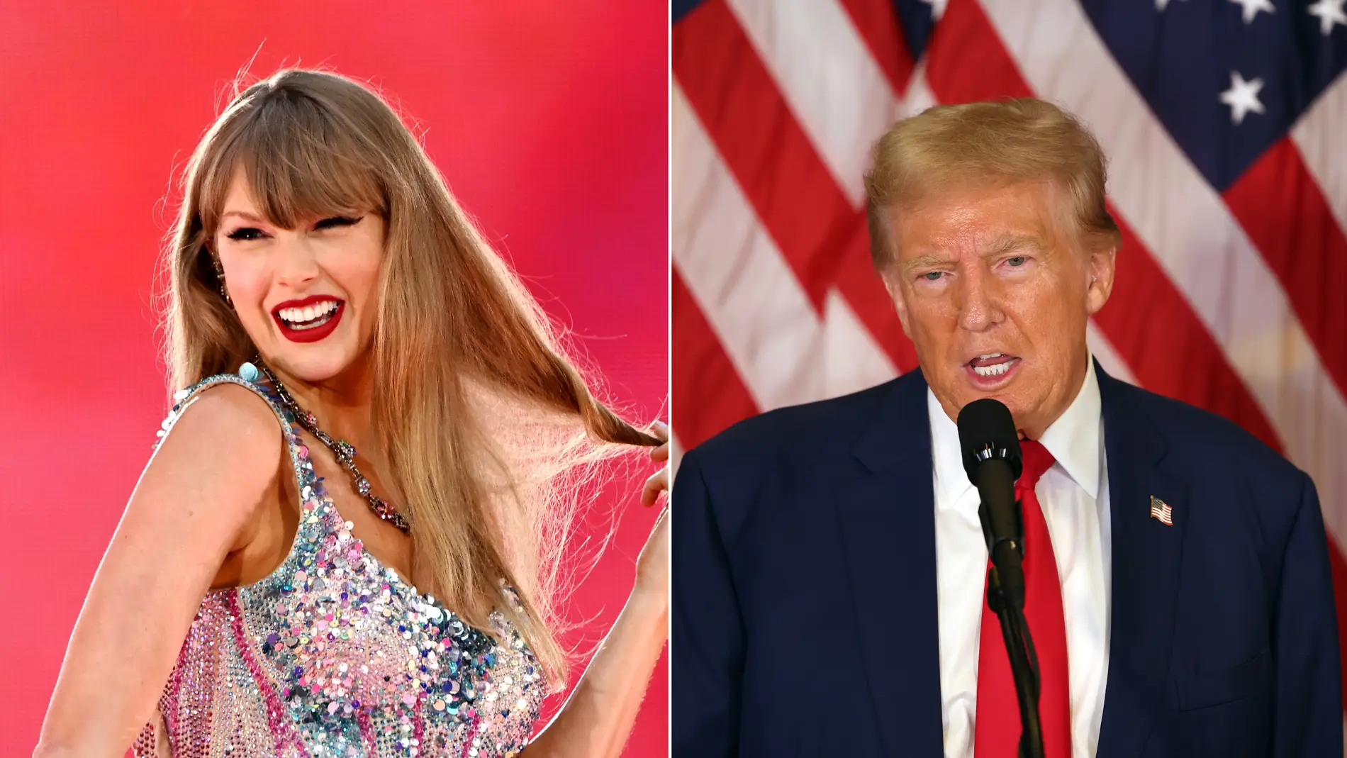 Taylor Swift y Donald Trump Taylor Swift y Donald Trump