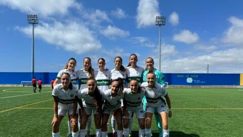 Once del Elche Femenino en el debut ante el CD Juan Grande.