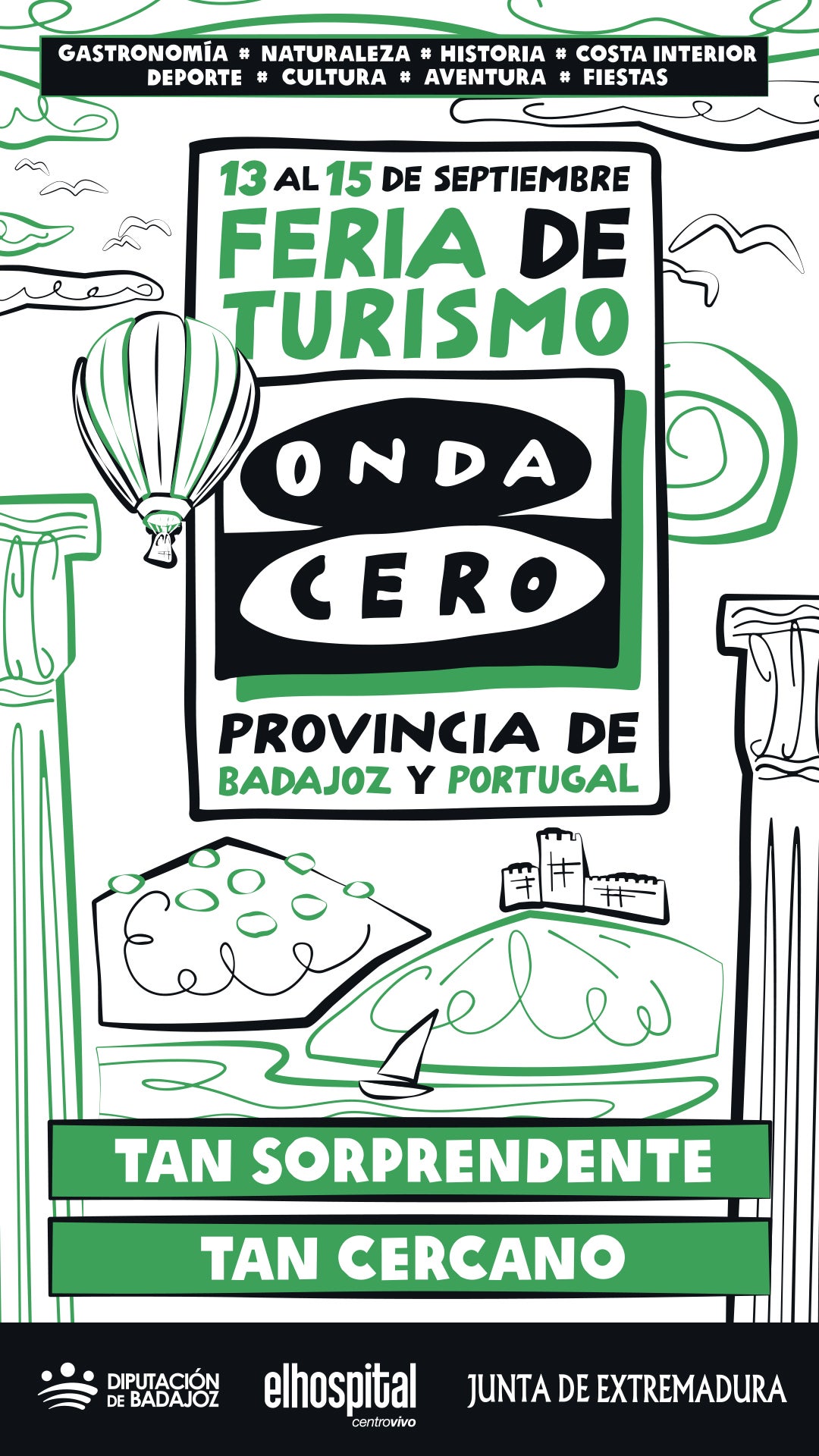 Más de 30 expositores se dan cita este fin de semana en la I Feria de Turismo de Onda Cero en Badajoz Más de 30 expositores se dan cita este fin de semana en la I Feria de Turismo de Onda Cero en Badajoz