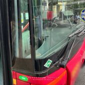 Imagen del autobús involucrado en el accidente