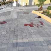 Sangre del herido en la Vila Joisoa