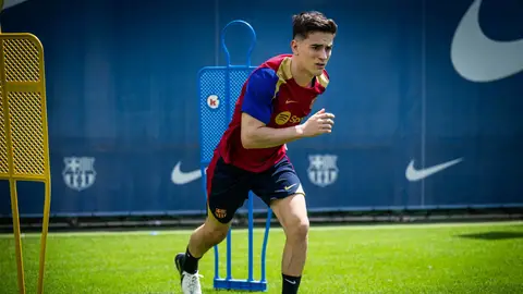 Gavi se ejercita con el grupo por primera vez desde su lesión Gavi se ejercita con el grupo por primera vez desde su lesión