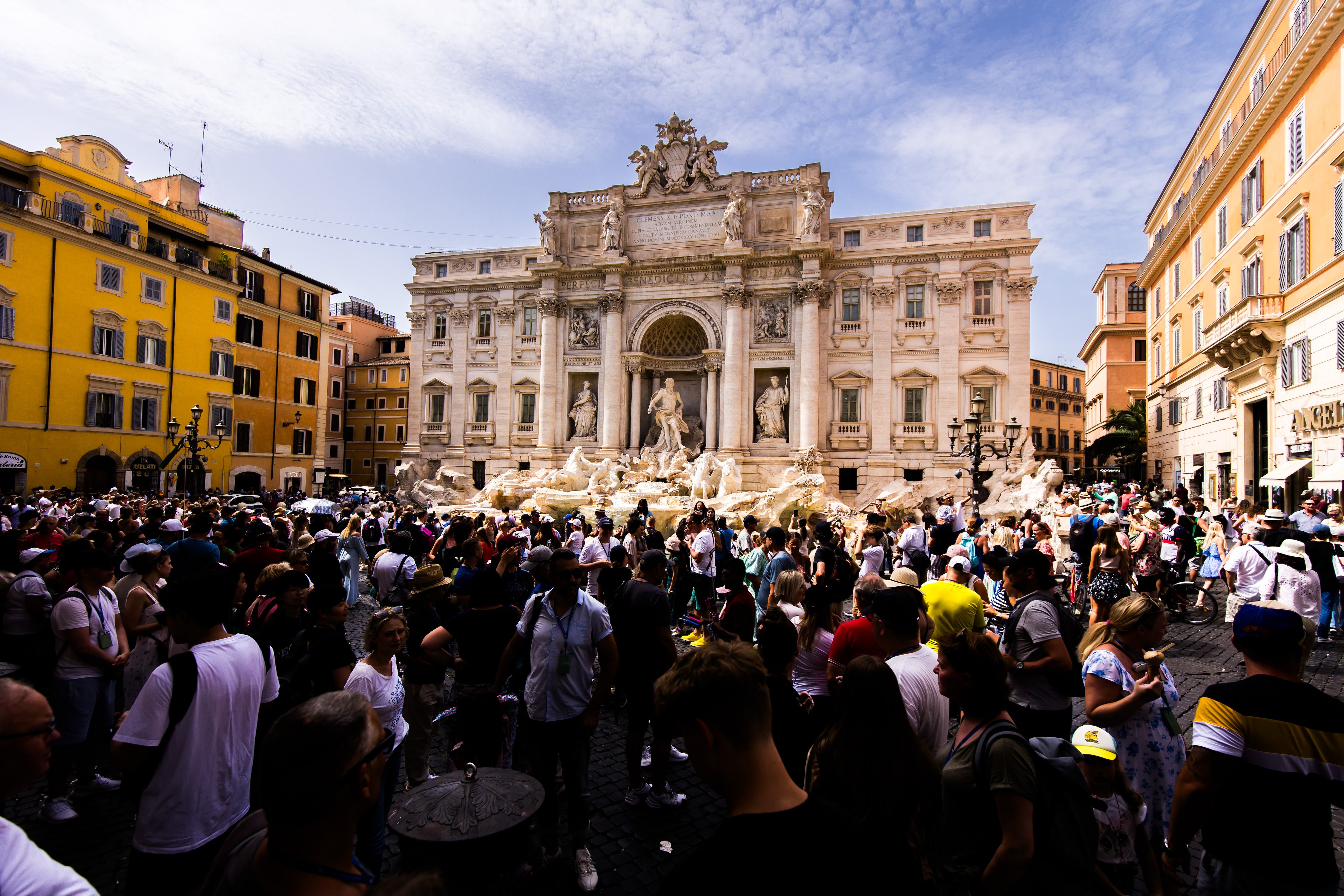 Fontana di Trevi durante el Hankook Rome ePrix 2023. Fontana di Trevi durante el Hankook Rome ePrix 2023.