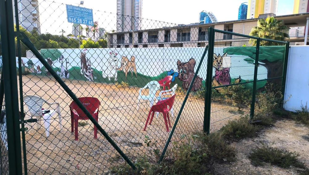 Ausencia de bancos en parques caninos de Benidorm denunciado por el PSOE Ausencia de bancos en parques caninos de Benidorm denunciado por el PSOE
