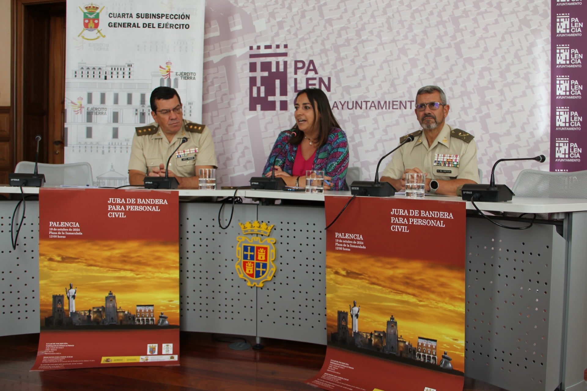 Palencia acogerá una jura de bandera civil el 19 de octubre Palencia acogerá una jura de bandera civil el 19 de octubre