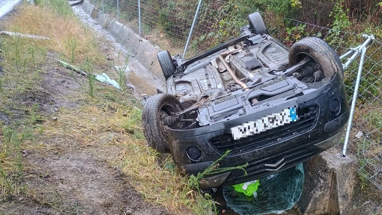Un herido en un vuelco en la AP66