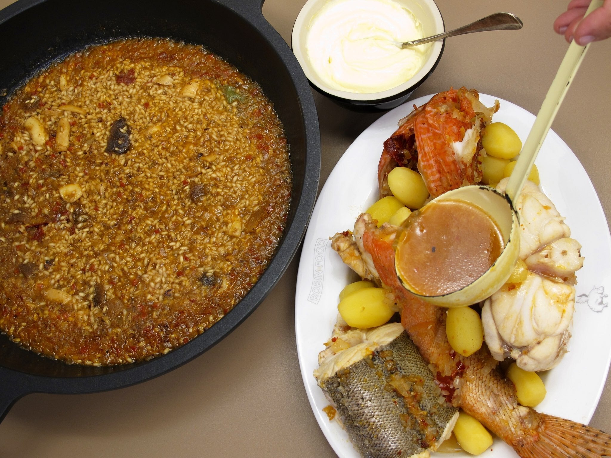 Caldero marinero de arroz en dos tandas, la receta de Robin Food Caldero marinero de arroz en dos tandas, la receta de Robin Food