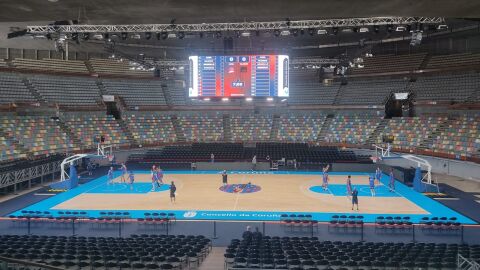 Coliseum de A Coru&ntilde;a, adaptado para el Leyma Basquet Coru&ntilde;a en la ACB