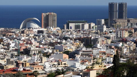 Vista a&eacute;rea de Santa Cruz de Tenerife