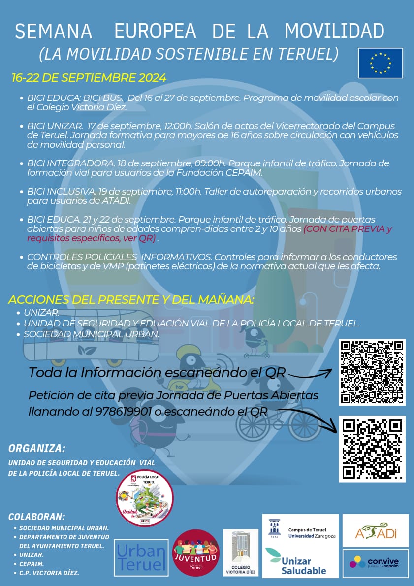 Teruel celebra la Semana de la Movilidad Teruel celebra la Semana de la Movilidad