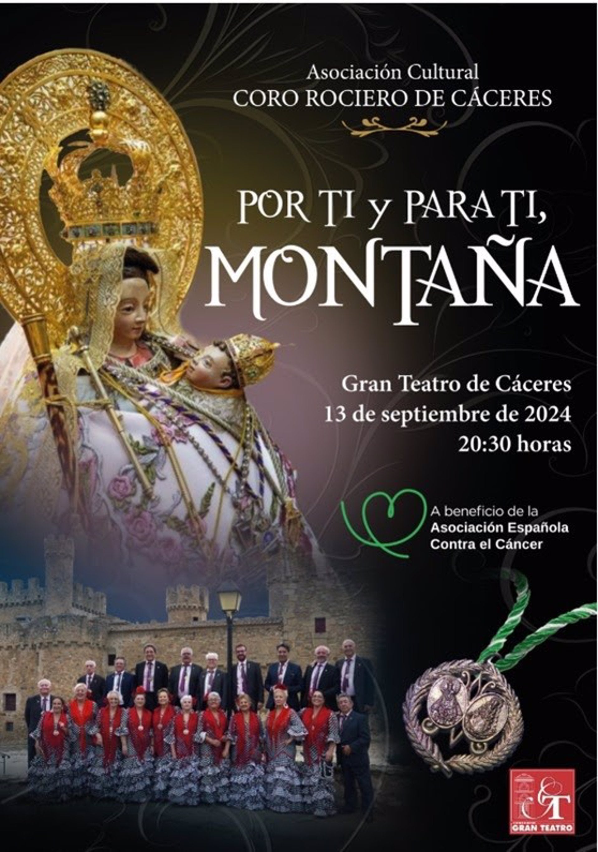 El Coro Rociero de Cáceres ofrece este viernes un recital en honor a la Virgen de la Montaña y a beneficio de la AECC El Coro Rociero de Cáceres ofrece este viernes un recital en honor a la Virgen de la Montaña y a beneficio de la AECC