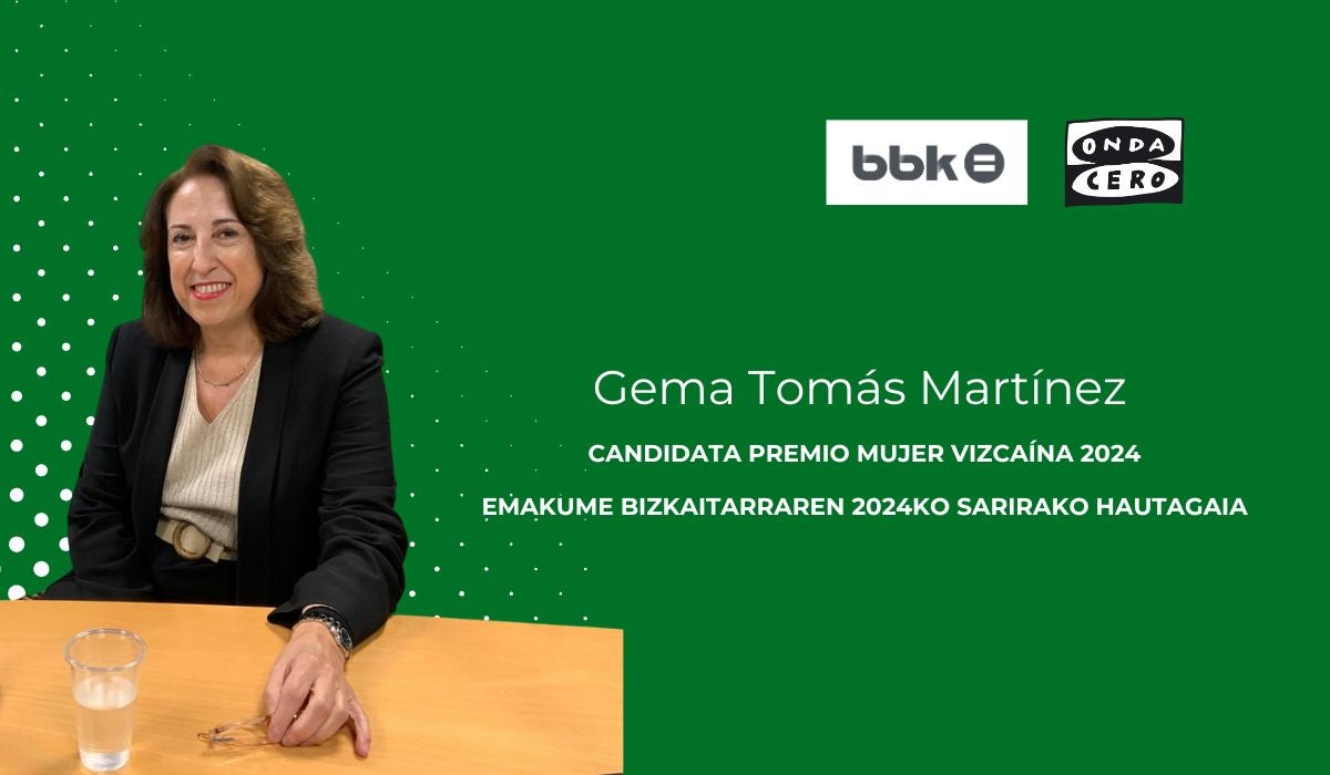 Gema Tomás Martínez, candidata al Premio Mujer Vizcaína 2024 Gema Tomás Martínez, candidata al Premio Mujer Vizcaína 2024