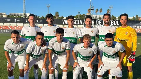 Once del Elche Ilicitano en la tercera jornada en Segunda RFEF. Once del Elche Ilicitano en la tercera jornada en Segunda RFEF.