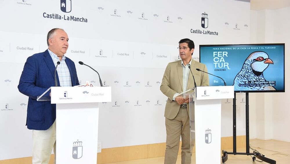 Carlos Marín y José Manuel Caballero durante la rueda de prensa