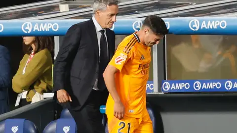 Brahim Díaz junto a Carlo Ancelotti Brahim Díaz junto a Carlo Ancelotti