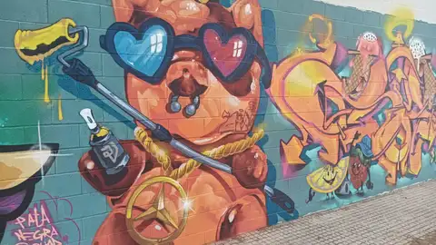 Uno de los murales de arte urbano de Puerto Real Uno de los murales de arte urbano de Puerto Real