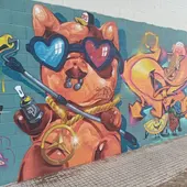 Uno de los murales de arte urbano de Puerto Real Uno de los murales de arte urbano de Puerto Real