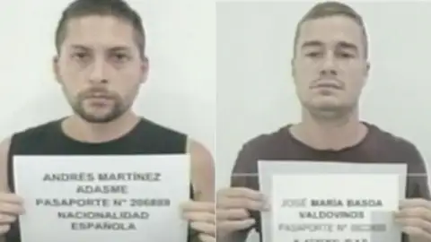 Los bilbaínos José María Basoa y Andrés Martínez detenidos por el gobierno de Maduro Los bilbaínos José María Basoa y Andrés Martínez detenidos por el gobierno de Maduro