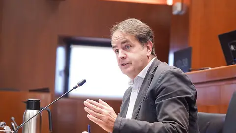 Bermúdez de Castro, durante su comparecencia parlamentaria Bermúdez de Castro, durante su comparecencia parlamentaria